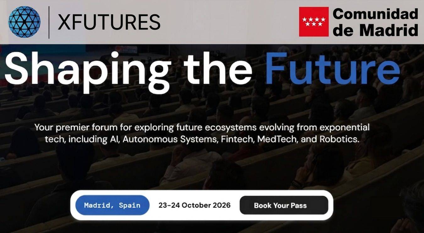 Imagen promocional del evento XFutures que se llevará a cabo en Madrid en octubre de 2026.