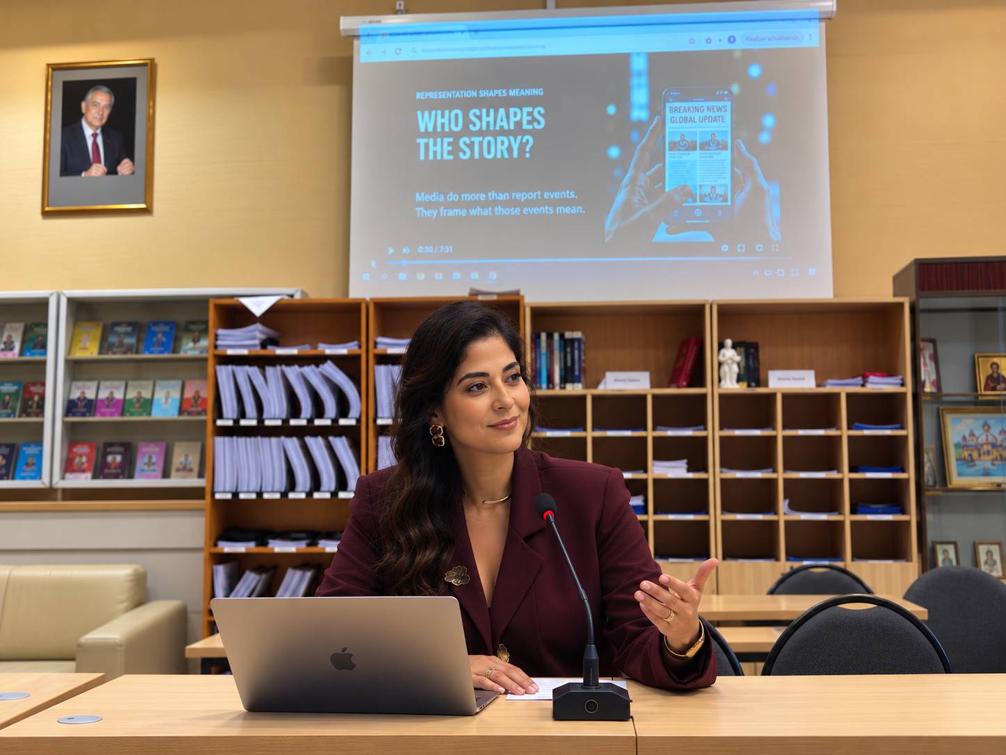 La Dra. Bárbara Castillo Abdul en la Universidad Estatal de Moscú