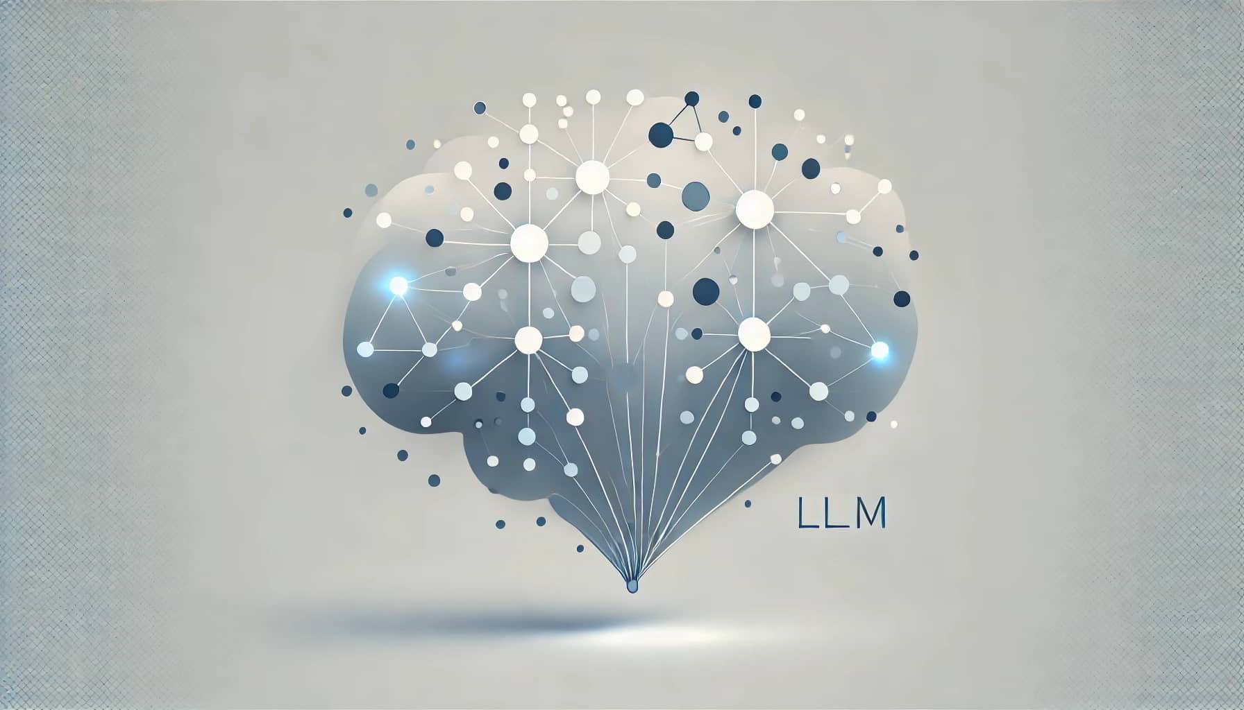 Imagen abstracta que representa un cerebro conectado por redes de nodos y líneas.