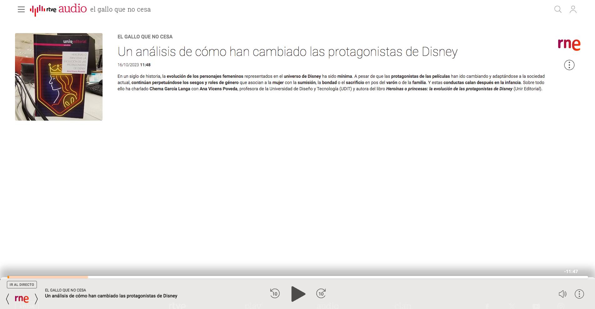 Un análisis sobre la evolución de los protagonistas en las producciones de Disney.