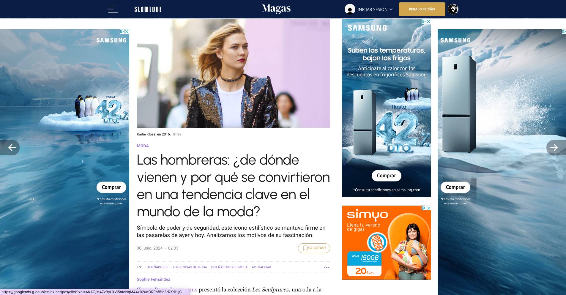 Un artículo de moda que analiza el origen y la tendencia de las hombreras en la vestimenta actual.