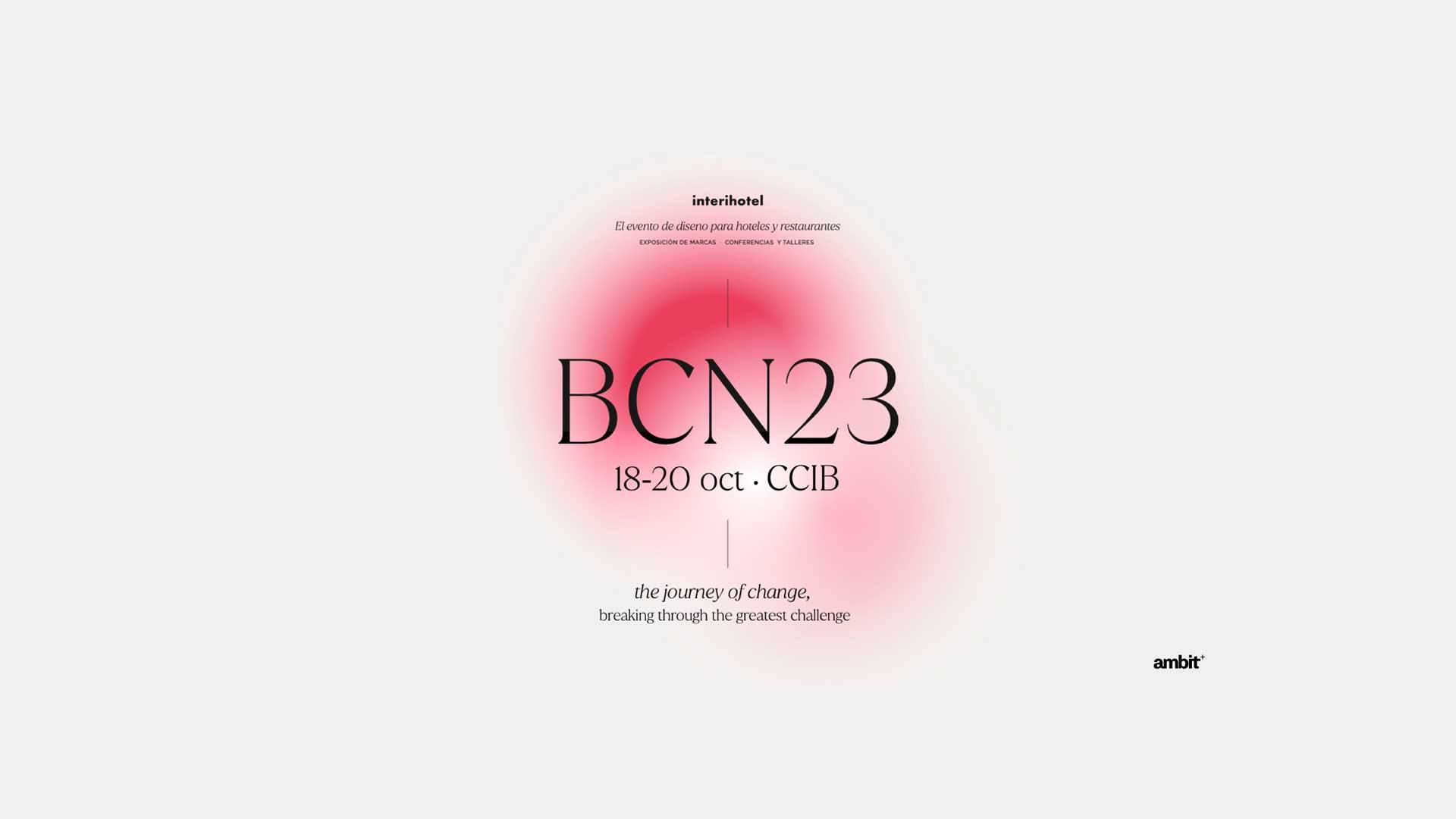 Un cartel que anuncia el evento BCN23, que se llevará a cabo del 18 al 20 de octubre en el CCIB.