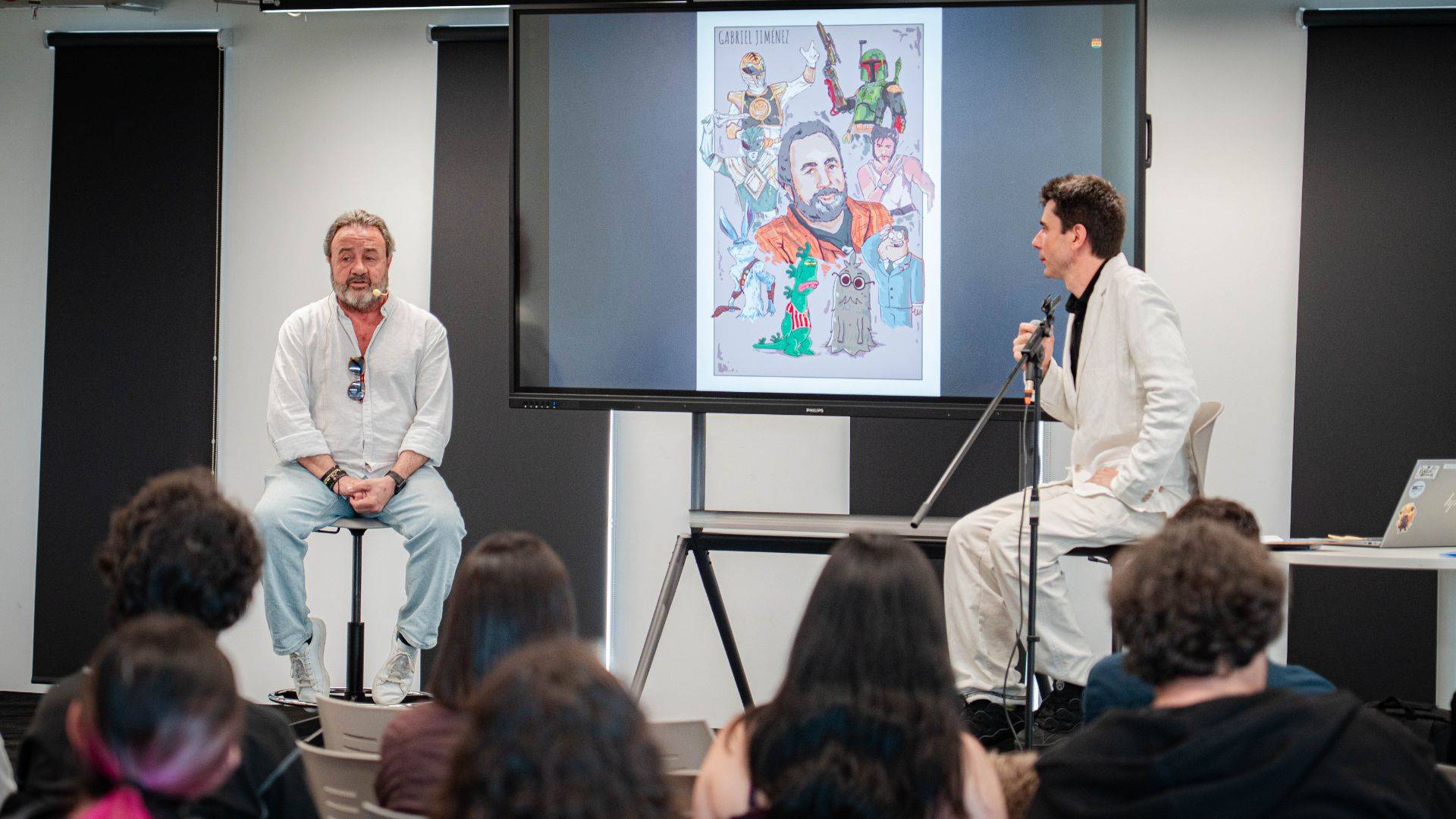 Conferencia del actor de doblaje Gabriel Jiménez