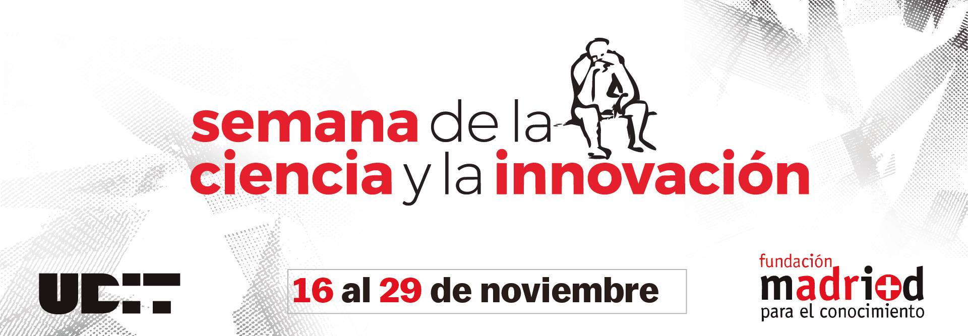 Cartel de la Semana de la Ciencia y la Innovación en Madrid.