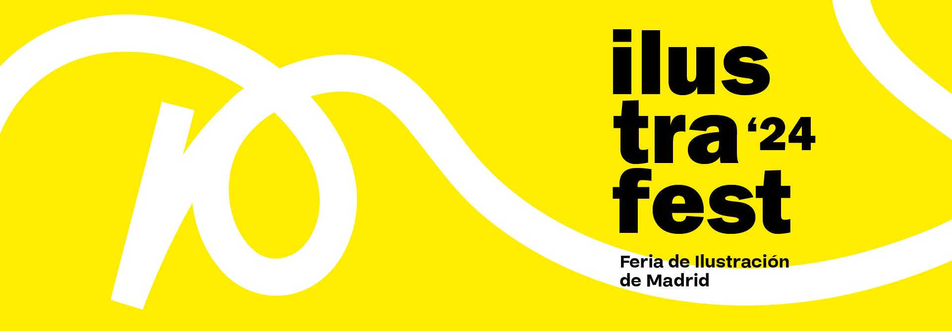 Cartel del Ilustra Fest 2024, una feria de ilustración que se celebrará en Madrid.