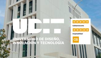 Edificio moderno de la Universidad de Diseño, Innovación y Tecnología.