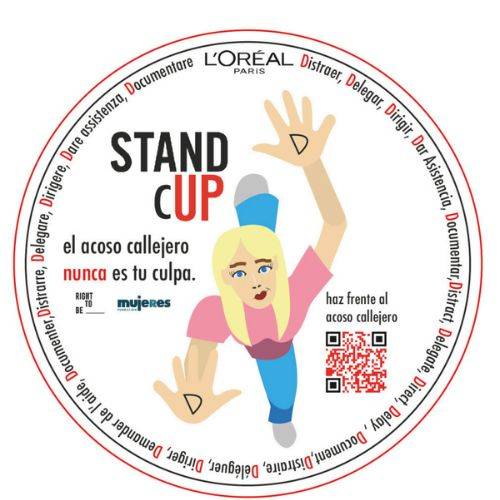 Imagen que promueve la lucha contra el acoso callejero con un mensaje claro de apoyo a las mujeres.