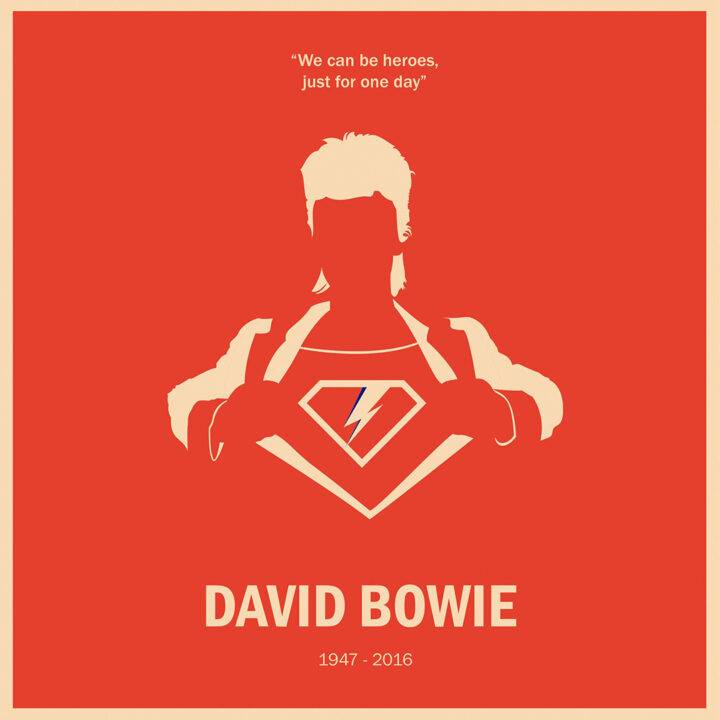 Un diseño minimalista que representa a un hombre con un símbolo de superhéroe y una frase inspiradora.