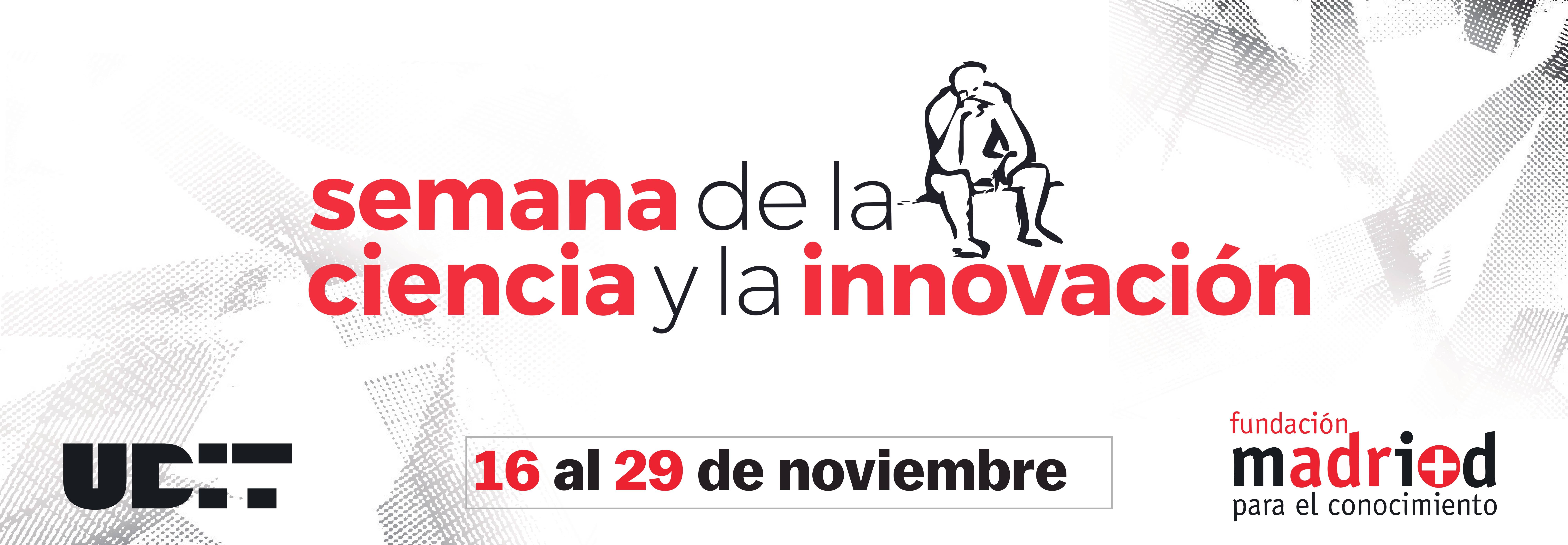 Cartel promocional de la Semana de la Ciencia y la Innovación en Madrid.
