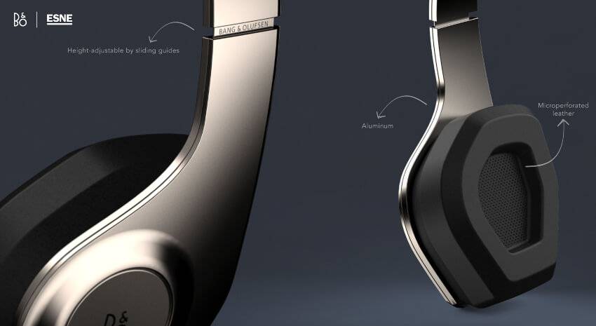 Auriculares de diseño elegante con ajuste de altura y materiales de alta calidad.