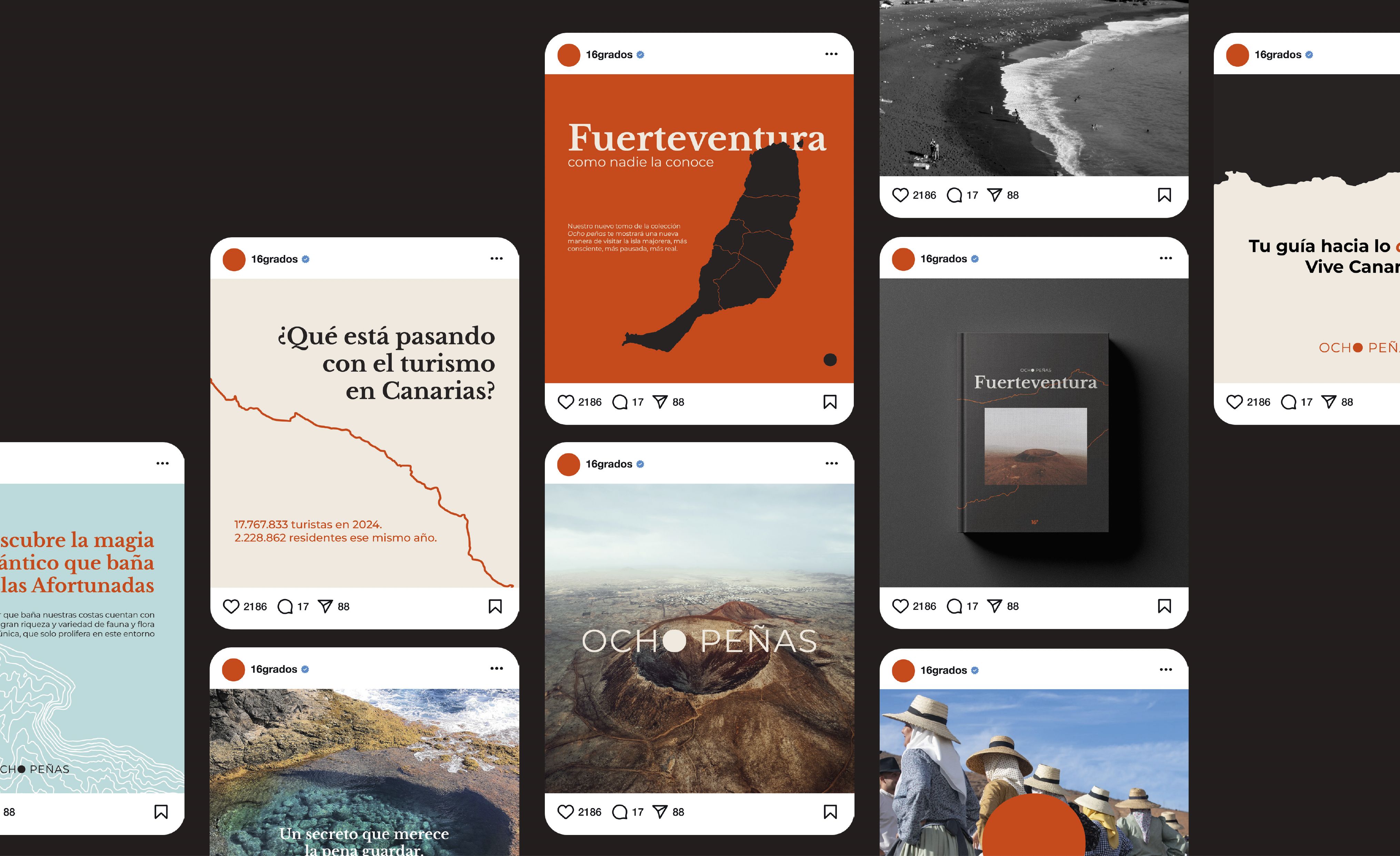 Una colección de publicaciones gráficas sobre Fuerteventura y el turismo en Canarias.