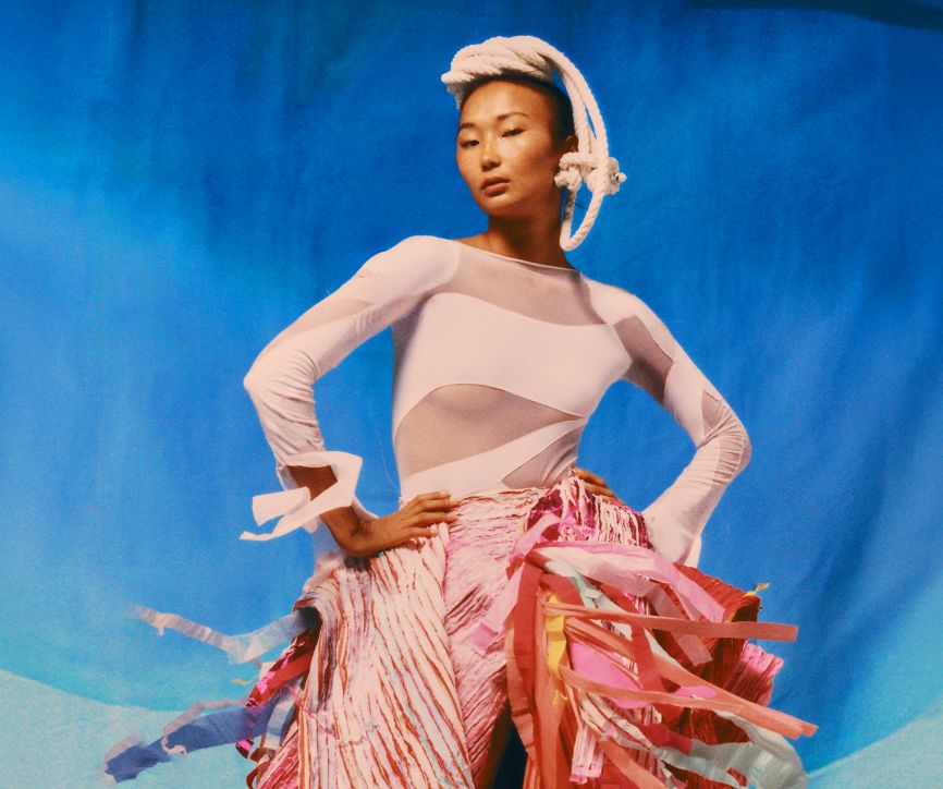 Diseño de Blanca de Bonrostro para el desfile "Los Ritmos"