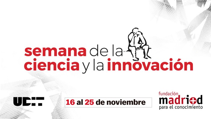 Cartel promocional de la Semana de la Ciencia y la Innovación en Madrid.